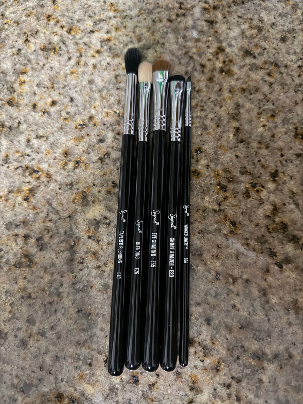 Sigma Beauty Black 5-Piece Eye Brush Set